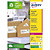AVERY Etiquettes auto-adhésives d'adresses recyclées, faciles à décoller,  99,1 X 33,9 mm - 100 feuilles, 16 étiquettes par feuilles A4 - Blanches - 1
