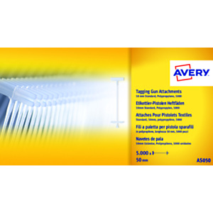 Avery Fili a paletta per pistola sparafili standard, Polipropilene, 50 mm Avery Fili a paletta per pistola sparafili standard, Polipropilene, 50 mm