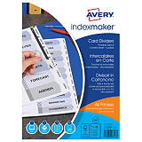 Avery IndexMaker™ Separadores imprimibles, A4, cartón, 12 pestañas, transparente Avery IndexMaker™ Separadores imprimibles, A4, cartón, 12 pestañas, transparente