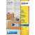 Avery J8169 Etiquettes d'adresses blanches imprimantes jet d'encre 99,1 x 139 mm - 25 feuilles - 100 étiquettes - 1