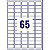 Avery J8651 Mini étiquettes adresses blanches jet d'encre 38,1 x 21,2 mm - Boîte de 1625 - 2