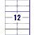 Avery L4743REV Etiquettes enlevables blanches 99,1 x 42,3 mm - Boîte de 300 - 2