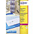 Avery L7563 Etiquettes d'expédition pour imprimantes laser, 99,1 x 38,1 mm, 25 feuilles, 14 étiquettes par feuille, auto-adhésives, transparentes - 1