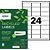 Avery LR7159 Etiquettes adresses blanches 100% recyclées 63,5 x 33,9 mm - Boîte de 2400 - 2