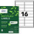 Avery LR7162 Etiquettes adresses blanches 100% recyclées 99,1 x 33,9 mm - Boîte de 1600 - 2
