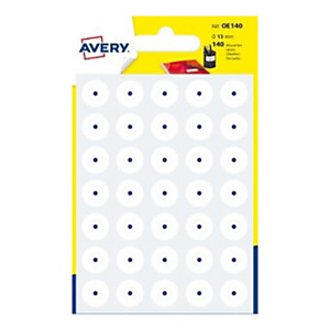 Avery Pochette de 140 œillets de renforcement 13 mm - Blanc Avery Pochette de 140 œillets de renforcement 13 mm - Blanc