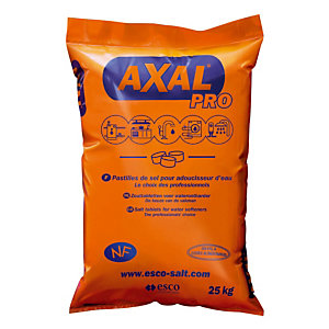AXAL Sel adoucisseur d'eau 25 kg