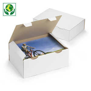 Bílé poštovní krabice RAJAPOST, A5, A6, A7