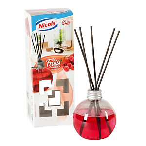 Bâtonnets parfumés Nicols Air Freshener fruits rouges 150 ml Bâtonnets parfumés Nicols Air Freshener fruits rouges 150 ml