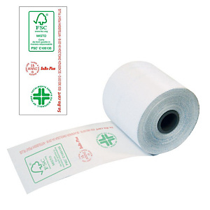 Sa.Ba.cart Rotoli termici omologati per registratori di cassa - Dimensioni 60 mm x 60 m x 12 mm diametro interno (confezione 10 pezzi) Sa.Ba.cart Rotoli termici omologati per registratori di cassa - Dimensioni 60 mm x 60 m x 12 mm diametro interno (confezione 10 pezzi)