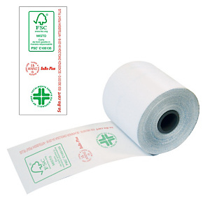 Sa.Ba.cart Rotoli termici omologati per registratori di cassa - Dimensioni 80 mm x 80 m x 12 mm diametro interno (confezione 5 pezzi) Sa.Ba.cart Rotoli termici omologati per registratori di cassa - Dimensioni 80 mm x 80 m x 12 mm diametro interno (confezione 5 pezzi)
