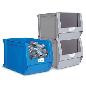 Bac à bec plastique grand volume gris 58 l