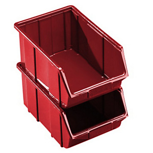 Bac à bec Primo rouge - Profondeur 355 mm - 15 L Bac à bec Primo rouge - Profondeur 355 mm - 15 L