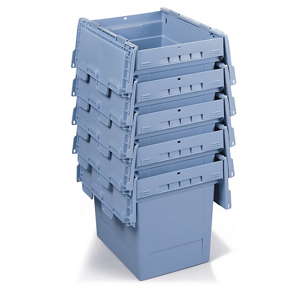 Bac gerbable et emboîtable à couvercle solidaire 610x400x290mm - 3