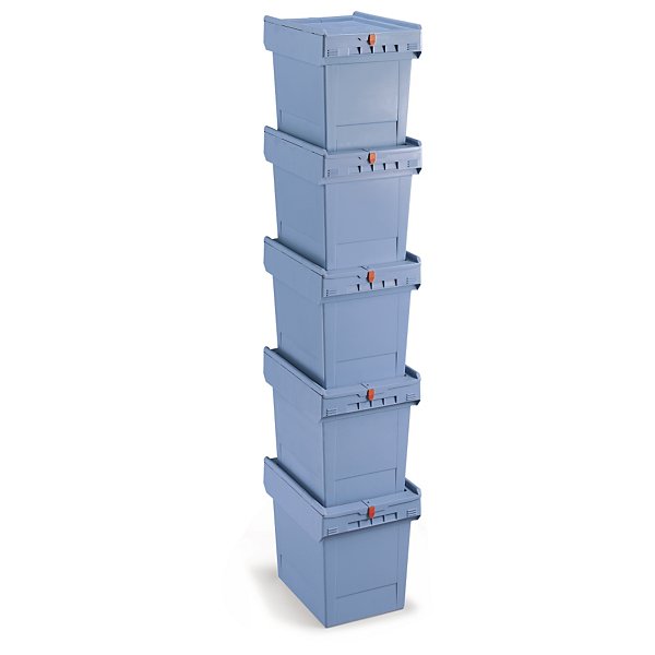 Bac gerbable et emboîtable à couvercle solidaire 610x400x290mm - 4