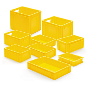 Bac gerbable jaune norme europe plein Bac gerbable jaune norme europe plein