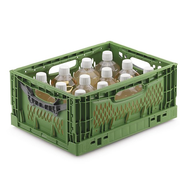 Bac gerbable rabattable ajouré norme Europe  35 L - 5