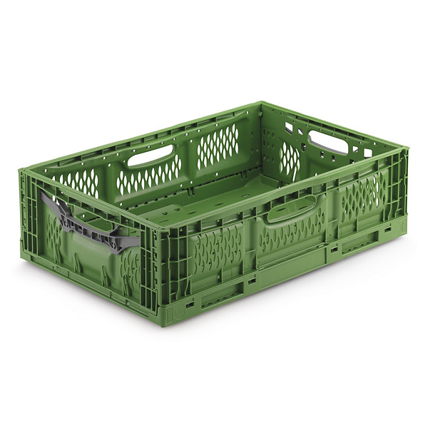 Bac gerbable rabattable ajouré norme Europe  35 L - 1