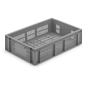 Bac plastique gerbable norme EU ajouré SCHOELLER ALLIBERT 600x400x150 mm