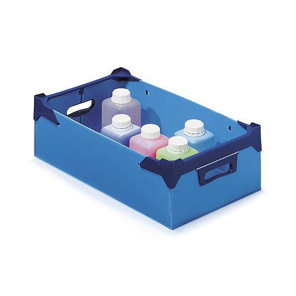 Bac polypropylène alvéolaire gerbable gris 18 l - 8