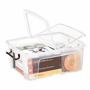 Bac de rangement multi-usages Strata by CEP 24L transparent Bac de rangement multi-usages Strata by CEP 24L transparent