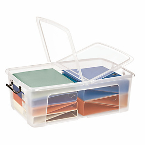 Bac de rangement multi-usages Strata by CEP 50L transparent Bac de rangement multi-usages Strata by CEP 50L transparent