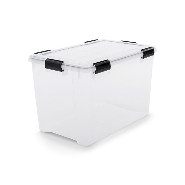Bac de rangement plastique renforcé 70 L - 1