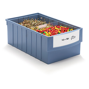 Bac tiroir plastique à compartiments 500x153x105 mm