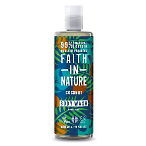 Bagnoschiuma Idratante Cocco Faith in Nature, Flacone 400 ml