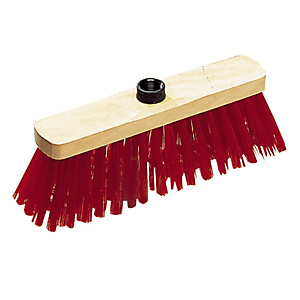 Balai de cour PVC rouge 29 cm Balai de cour PVC rouge 29 cm