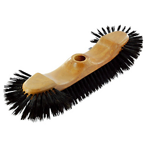 Balai demi tête fibres soies sorties 45 mm, monture plastique Balai demi tête fibres soies sorties 45 mm, monture plastique