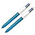 Balpennen BIC 4 kleuren Shine metaalblauw, set van 2 - 1