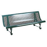 Banc acier laqué 2m##Bank in gelakt staal 2 m Banc acier laqué 2m##Bank in gelakt staal 2 m