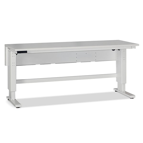 Banco da lavoro con regolazione elettrica dell'altezza, 200 x 80 x 72/107 cm linea TOP - 2