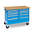 Banco da lavoro con ruote piano in legno 10 cassetti 120 x 80 x 91 cm serie BLM linea TOP - 1