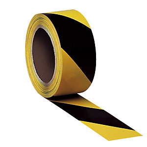 Bande adhésive de marquage des sols haute résistance bicolore jaune/ noir