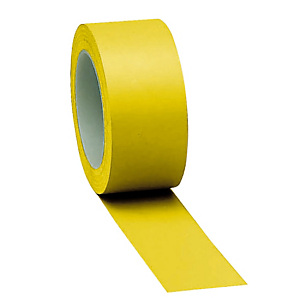 Bande adhésive de marquage des sols haute résistance uni jaune Bande adhésive de marquage des sols haute résistance uni jaune