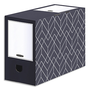 BANKERS BOX Boîte archives dos de 15 cm HEAVY DUTY DESIGN. Montage manuel. Coloris Gris ardoise BANKERS BOX Boîte archives dos de 15 cm HEAVY DUTY DESIGN. Montage manuel. Coloris Gris ardoise