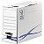 Bankers Box Boîte archives en carton 100% recyclé certifié FSC - Dos 15 cm - Blanc / Bleu - Lot de 25 - 2