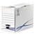 Bankers Box Boîte archives en carton 100% recyclé certifié FSC - Dos 20 cm - Blanc / Bleu - Lot de 25 - 2