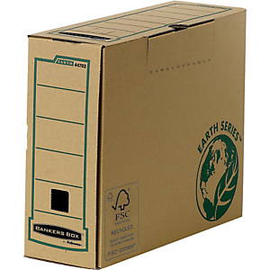 Bankers Box Boîte archives Earth Series en carton 100% recyclé certifié FSC - Dos 10 cm - Marron - Lot de 20 Bankers Box Boîte archives Earth Series en carton 100% recyclé certifié FSC - Dos 10 cm - Marron - Lot de 20
