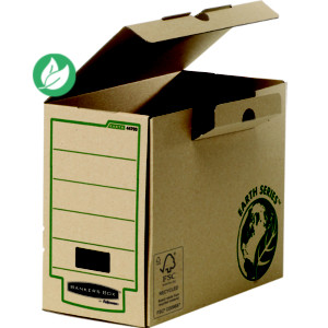 Bankers Box Boîte archives Earth Series en carton 100% recyclé certifié FSC - Dos 15 cm - Marron - Lot de 20
