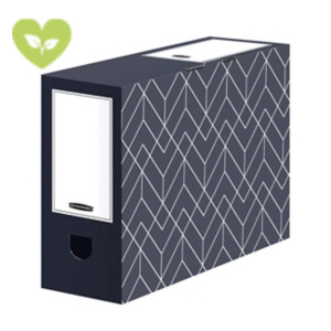 BANKERS BOX by Fellowes Contenitore archivio A4 Linea Decor, Cartone ondulato riciclato, Dorso 10 cm, Grigio Grafite (confezione 5 pezzi) BANKERS BOX by Fellowes Contenitore archivio A4 Linea Decor, Cartone ondulato riciclato, Dorso 10 cm, Grigio Grafite (confezione 5 pezzi)
