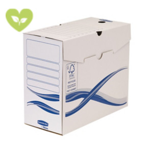 BANKERS BOX by Fellowes Contenitore archivio Legal Basic, Dorso 10 cm, Bianco/Blu (confezione 25 pezzi) BANKERS BOX by Fellowes Contenitore archivio Legal Basic, Dorso 10 cm, Bianco/Blu (confezione 25 pezzi)