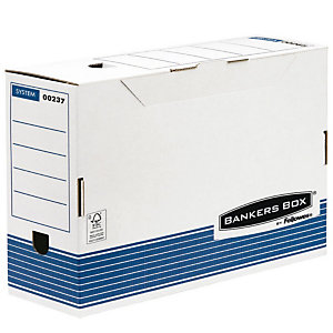 BANKERS BOX by Fellowes Contenitore archivio Legal Linea System, Cartone riciclato, Dorso 8 cm (confezione 10 pezzi)