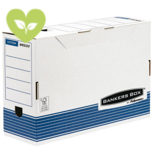 BANKERS BOX by Fellowes Contenitore archivio Legal Linea System, Cartone riciclato, Dorso 8 cm (confezione 10 pezzi)