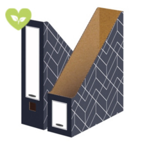 BANKERS BOX by Fellowes Portariviste A4 Linea Decor, Cartone ondulato riciclato, Dorso 10,6 cm, Grigio Grafite (confezione 5 pezzi) BANKERS BOX by Fellowes Portariviste A4 Linea Decor, Cartone ondulato riciclato, Dorso 10,6 cm, Grigio Grafite (confezione 5 pezzi)