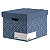 BANKERS BOX by Fellowes Scatola archivio con coperchio Linea Decor, Cartone ondulato riciclato, Blu Lavagna (confezione 5 pezzi) - 1