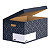 BANKERS BOX by Fellowes Scatola archivio con coperchio a ribalta Linea Decor, Cartone ondulato riciclato, Grigio Grafite  (confezione 5 pezzi) - 1