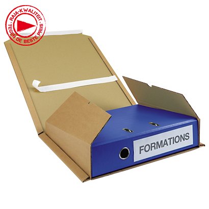 BANKERS BOX by Fellowes Scatola archivio Maxi con coperchio Linea System,  Cartone riciclato, Bianco/Blu (confezione 10 pezzi) - Scatole Archivio